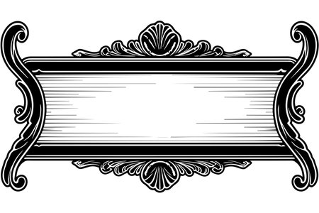 Vintage Wooden Signboard Collection: Hand-Drawn Vector Sketches with Retro Charm.のイラスト素材