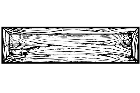 Vintage Wooden Signboard Collection: Hand-Drawn Vector Sketches with Retro Charm.のイラスト素材