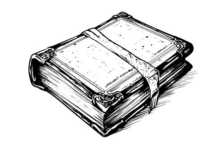 Vintage book hand drawn ink sketch. Engraved style vector illustration.のイラスト素材