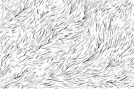 Vintage Fur Pattern: Vector Illustration of Abstract Animal Texture.のイラスト素材