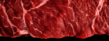 realistic red meat steak texture. 3d raw meat background. Cow cut steak pattern.の写真素材