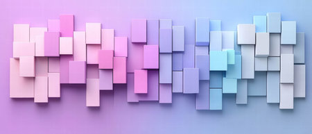 Metal banner background featuring retro colors and a chaotic design layoutの素材