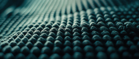 Faded denim fabric captures texture and color in a vintage film style photoの素材