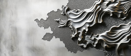 Engraved aluminum design showcasing intricate etched texture and smooth surface detailsの素材