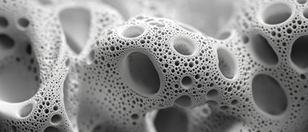 Exploring the intricate texture of cloned organisms with smooth, identical featuresの素材