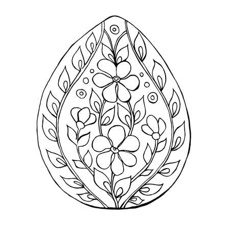 Illustration with easter egg pattern.のイラスト素材