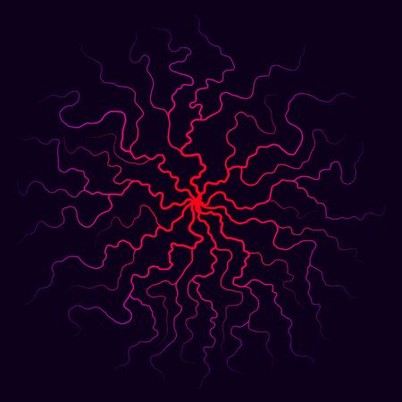 Abstract background with red crack illustration.のイラスト素材