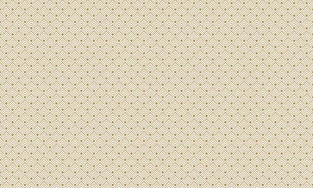 Golden geometric pattern 2v2, increased. Seamless golden pattern with lines, rhombuses and geometric Figures on white background. Can use for wrapping paper, textile and gift pack.のイラスト素材