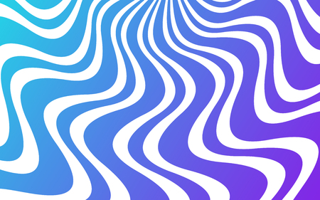 Wavy lines simple background consisting of stripe shapes with liquid effect of color. Blue-purple gradient vector background.のイラスト素材