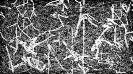 Abstract black and white grunge background. Scratched texture.