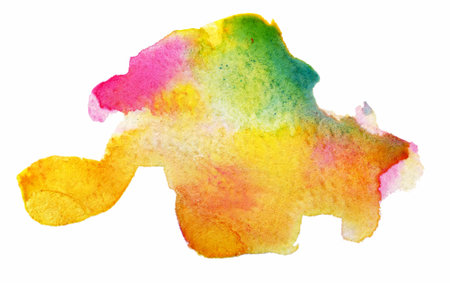 Swirling hues of red, green, yellow, and blue blend seamlessly, creating a lively abstract pattern that evokes joy and artistic expression, ideal for crafting or design purposes.の写真素材