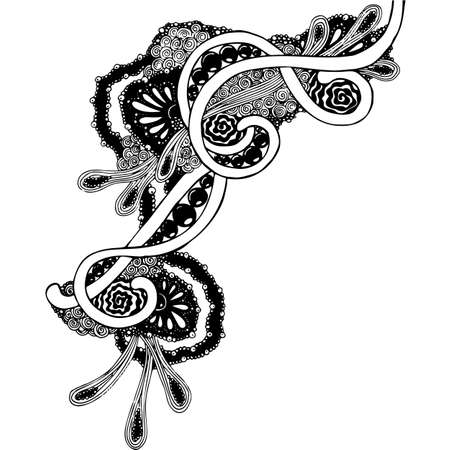 Graphics ink abstract element marine style vector illustration elementのイラスト素材