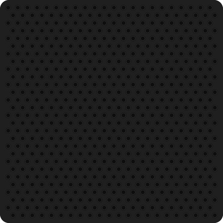 Texture perforation on dark material. Vector perforated background.のイラスト素材