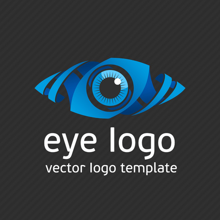 Eye Logo design vector template. Colorful media icon. Creative Vision Logotype concept. Colorful Eye Logo vision. Logo icon vector. Logo template. Creative logo.のイラスト素材