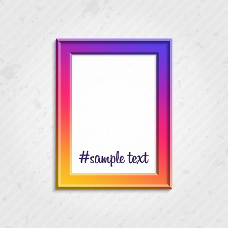 Vector photo frame.のイラスト素材