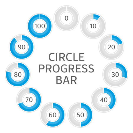 Circle progress bar.のイラスト素材