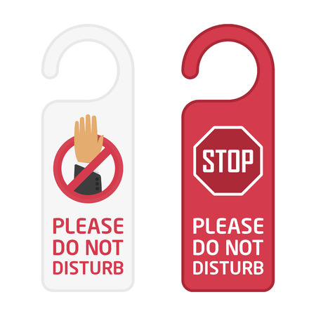Do not disturb sign.のイラスト素材