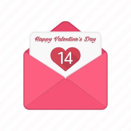 Valentine day vector envelopes.のイラスト素材