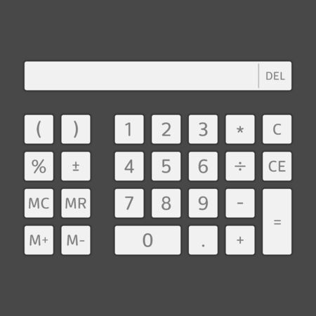 Calculator interface vector.のイラスト素材