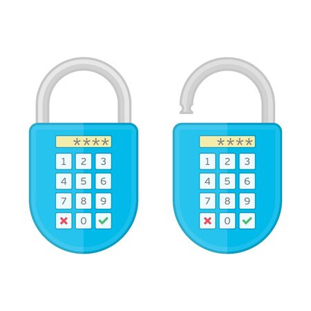 Digital code lock.のイラスト素材