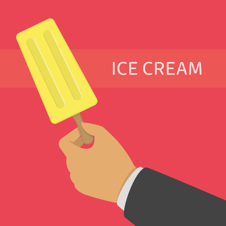 Ice cream vector illustration.のイラスト素材