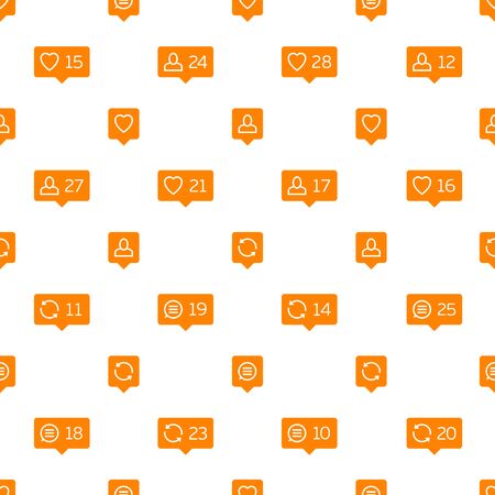 Like comment follower icons background.のイラスト素材