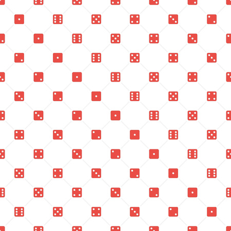 Dice seamless pattern.のイラスト素材