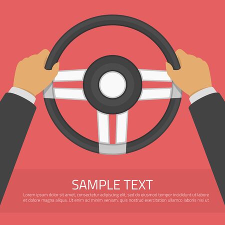 Steering wheel vector illustration.のイラスト素材