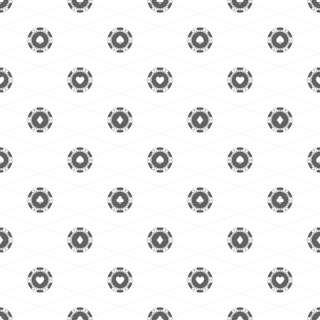 Gambling chips seamless background.のイラスト素材