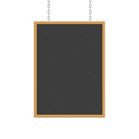 Blackboard on chains.のイラスト素材