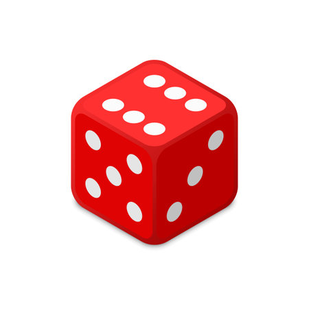 Dice vector icon.のイラスト素材