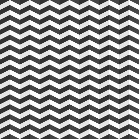Zigzag seamless pattern. Abstract geometric backdrop. Retro seamless black zigzag striped...