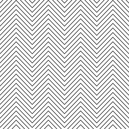 Zigzag seamless pattern. Abstract geometric backdrop. Retro seamless black zigzag striped...