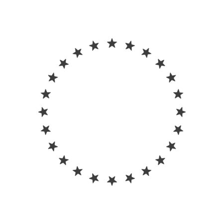 Stars in circle icon.のイラスト素材