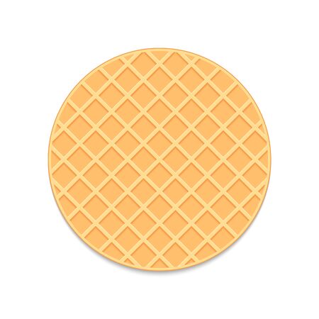 Round waffle vector.のイラスト素材