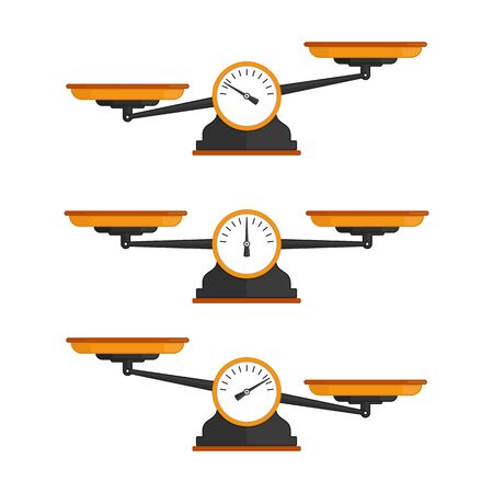 Set of scales.のイラスト素材
