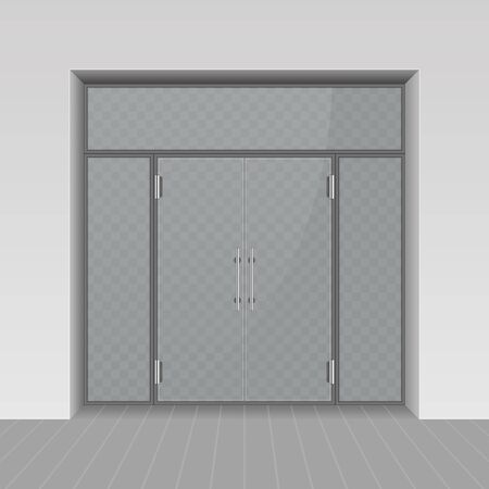 Glass entrance door.のイラスト素材