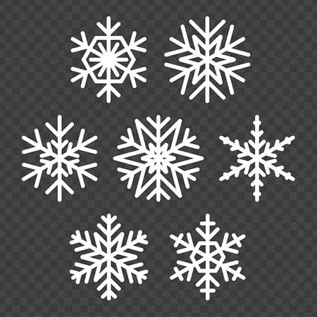 Snowflake vector set.のイラスト素材