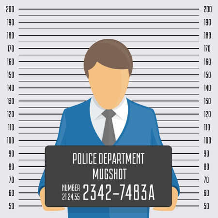 Police mugshot background.のイラスト素材