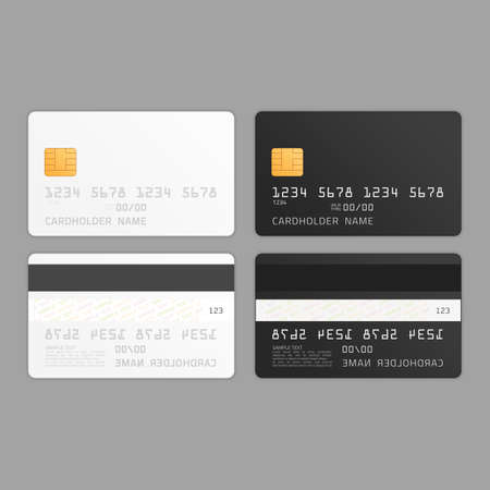 Credit card mockup.のイラスト素材