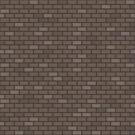 Red brick wall seamless background. Vector  illustration. Tiled pattern for continuous replicate. Old red brick wall.のイラスト素材