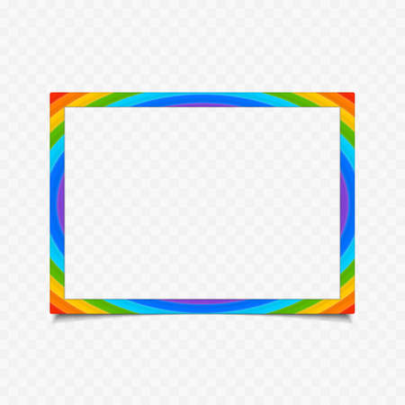 Colorful wooden frame. Wooden square picture frames of colorful set for your web design. Abstract colorful picture frames on transparent background. Vector Illustration EPS 10.のイラスト素材