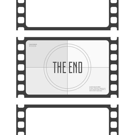 Movie ending screen video frame.のイラスト素材