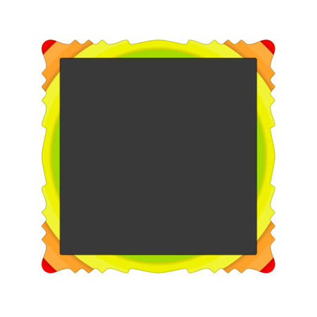 Colorful wooden frame. Vintage square picture frames of colorful set for your web design. Abstract colorful picture frames on white background. Vector Illustration EPS 10.のイラスト素材