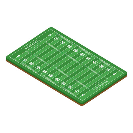 American football field background. Soccer field in top view. Textured Grass American Football...