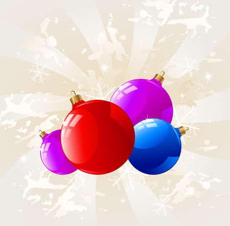    background with Christmas decorations のイラスト素材