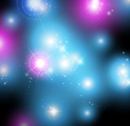 Vector shining  abstract background with bright starsのイラスト素材
