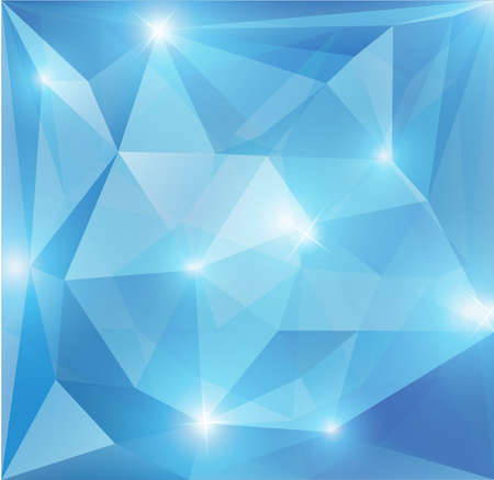 Vector blue abstract background with geometric shapeのイラスト素材