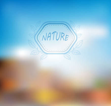 Vector blurred abstract background with frame for your textのイラスト素材