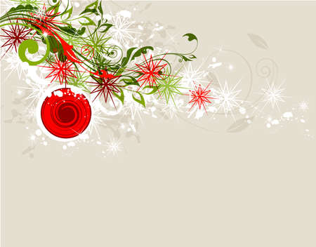 Christmas abstract background with decorationsのイラスト素材